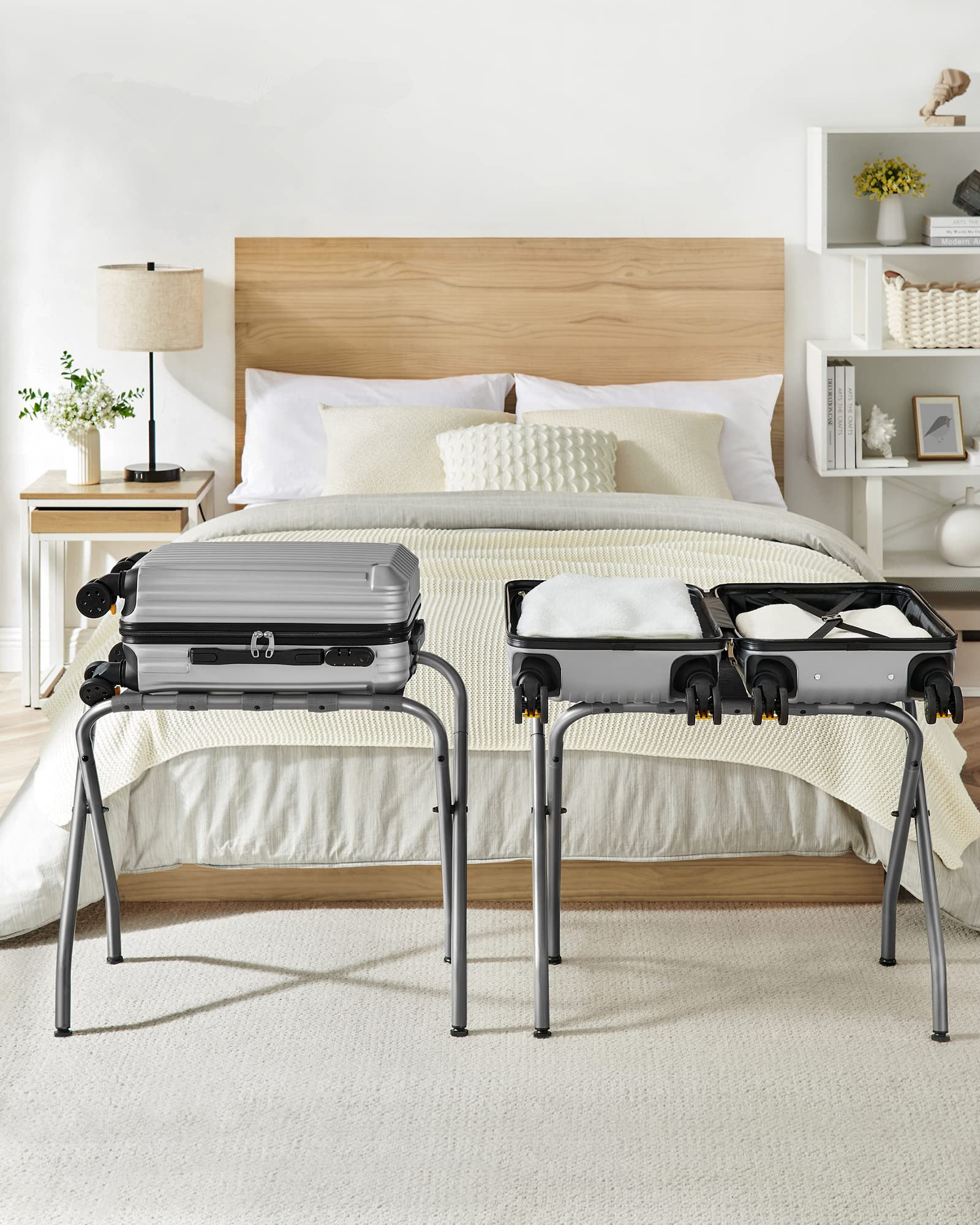 TGBY Closet Entryway Luggage Rack Wayfair