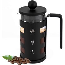 Quality Large Tea Maker 34 oz/1 L RAINBEAN French Press Coffee Maker 8 Cups Black Perfect for Morning Coffee Maximum Flavor Coffee Brewer with Stainless Steel Filter