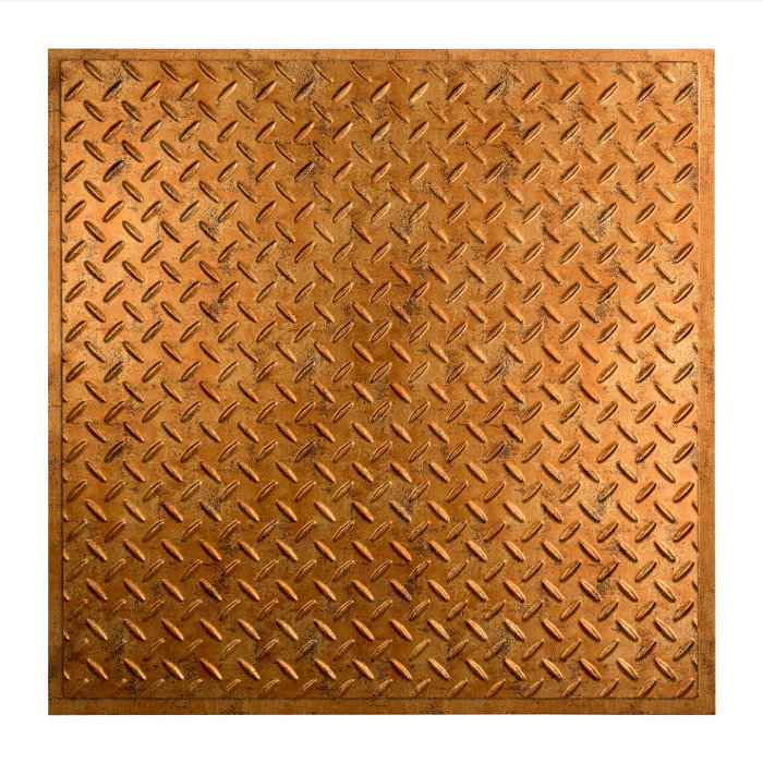 Fasade Diamond Plate Revealed Edge 2 Ft X 2 Ft Lay In Ceiling