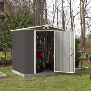 EZEE 5 ft. 10 in. W x 5 ft. 2 in. D Metal Tool Shed