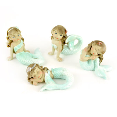 Touch Of Nature Fairy Assortments  Miniature Fairies  Garden Fairies  Small Fairies  Garden Fairy Mermaid Fairies 4Pc Dovecove