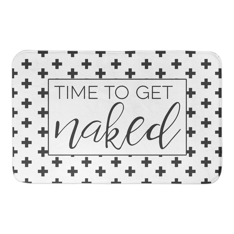 George Oliver Isolde Time To Get Naked Bath Mat Wayfair