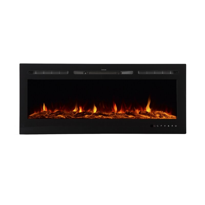 Wade Logan Bettie Recessed Wall Mounted Electric Fireplace