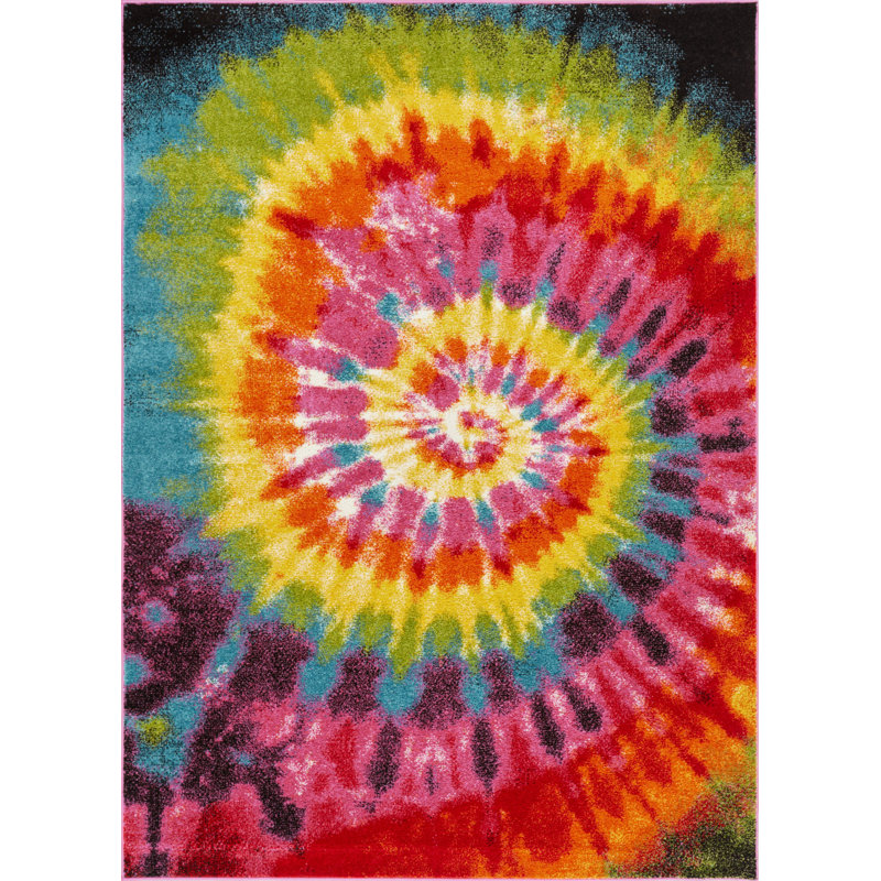 Viva Woodstock Modern Whirlwind Retro Area Rug