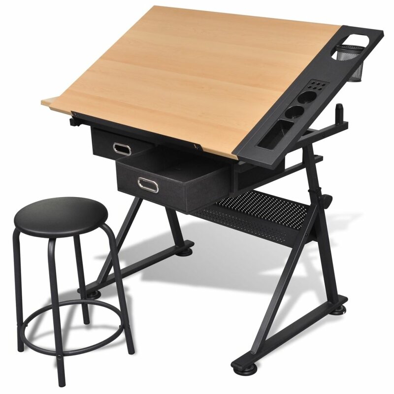 Williston Forge Jourdan Height Adjustable Drafting Table & Reviews ...