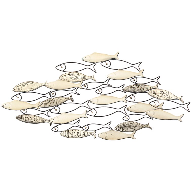 House of Hampton Metal Shoal of Fish Wall Décor & Reviews | Wayfair.co.uk