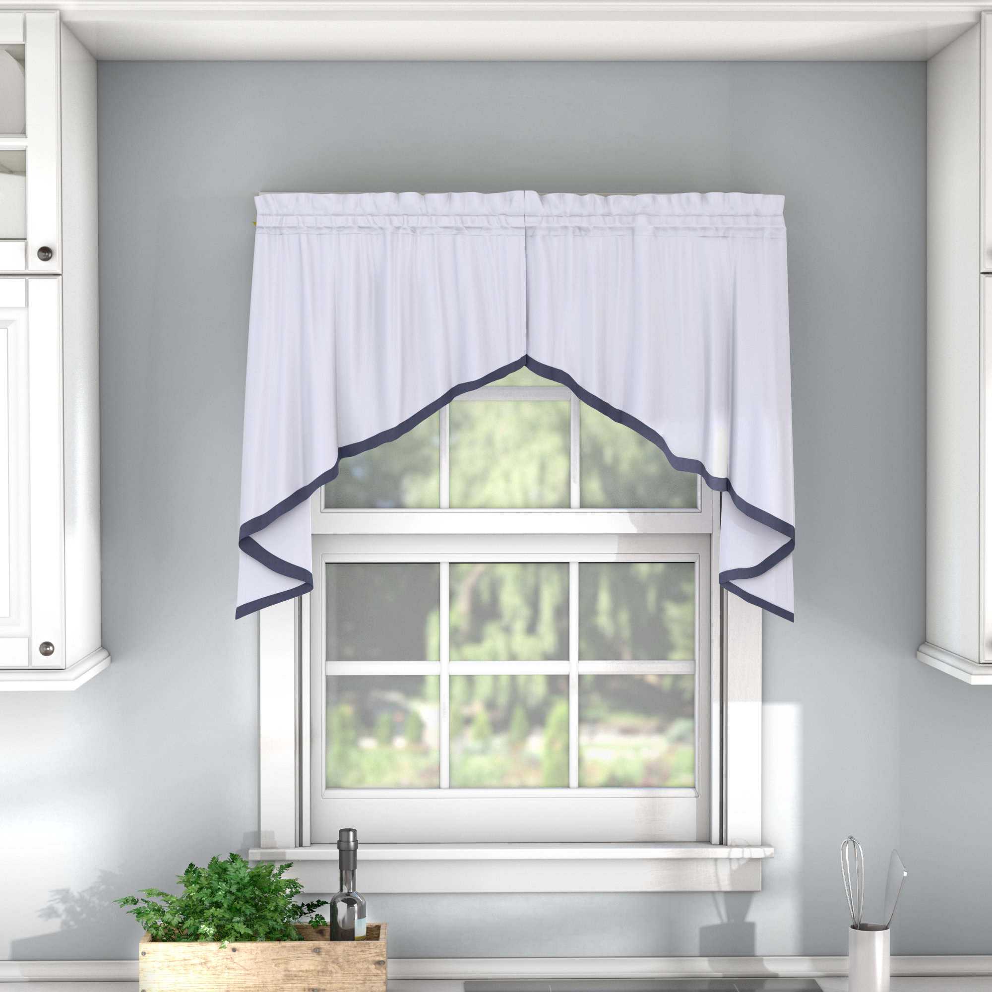Charlton Home Navarre Swag Curtain Valance Reviews Wayfair