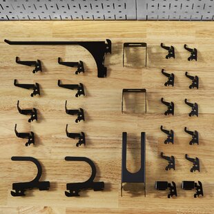 25 x 6" Pegboard Single Display Accessory Hook Arms Prong for 3/4" Spaced Board 