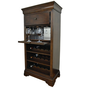 Tall Narrow Bar Cabinet Wayfair Bar Cabinet With 15 Bottle Wine