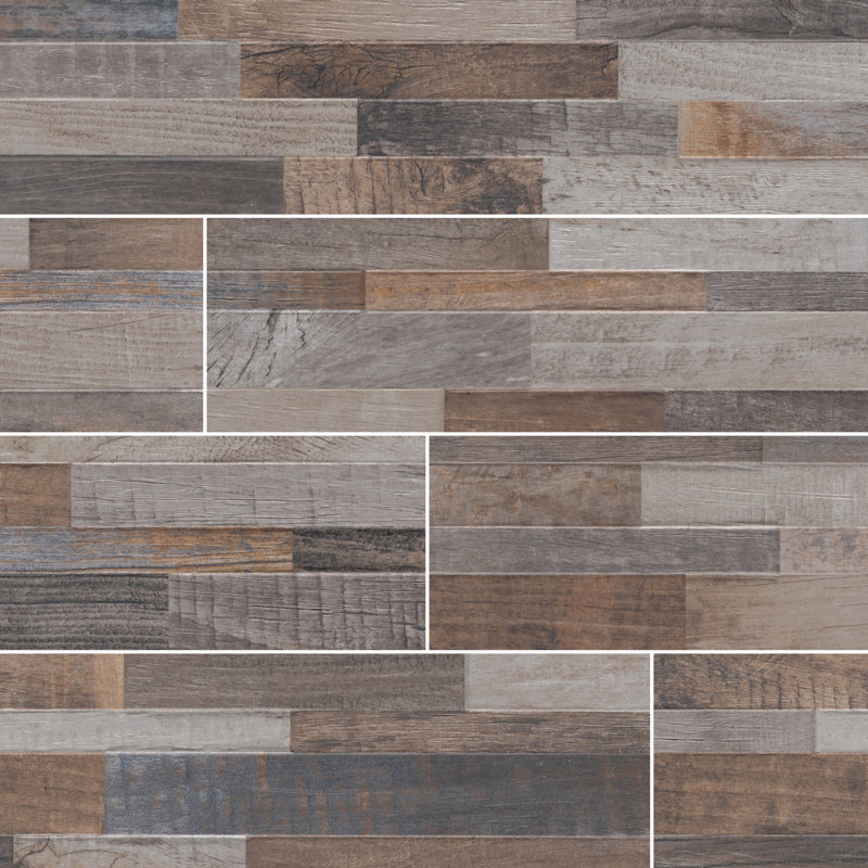 Msi Keywood Ledger 6 X 24 Porcelain Field Tile Reviews Wayfair Msi Keywood Ledger 6 X 24 Porcelain