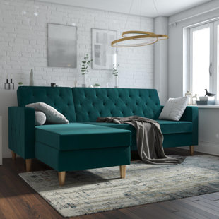 Go to store & view more images Liberty Reversible Sleeper Sectional by CosmoLiving by Cosmopolitan
