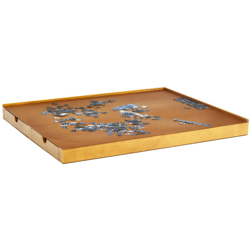 ovve 1500 Pcs Wooden Jigsaw Puzzle Table With 4 Drawers ...