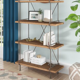 Kamryn 67'' H x 43'' W Solid Wood Etagere Bookcase