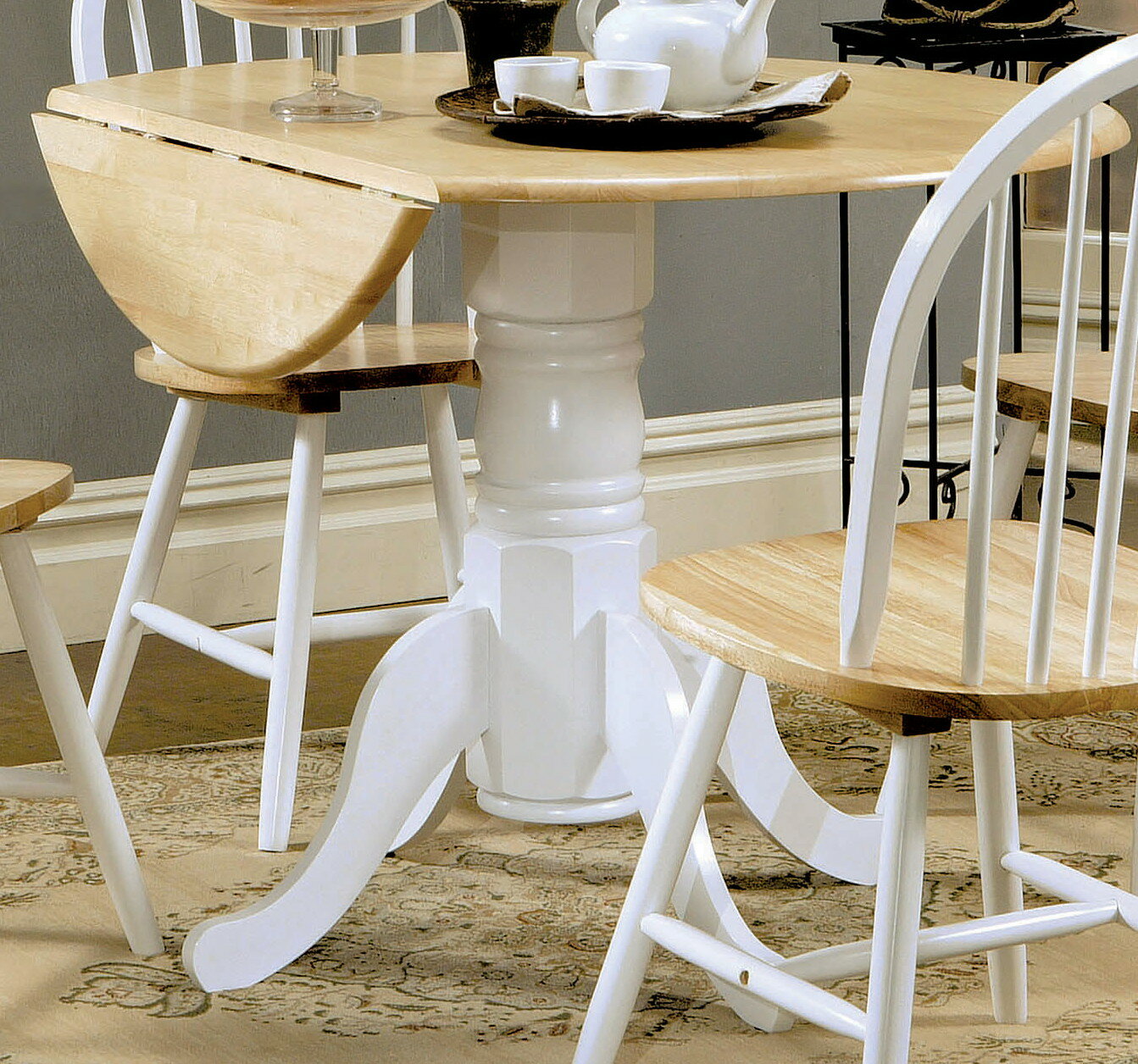 wayfair white drop leaf table