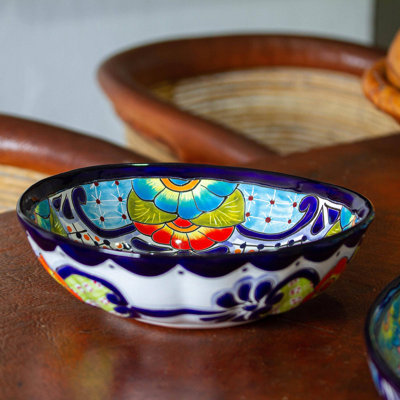 Damek Raining Flowers 67 oz Serving Bowl Bloomsbury Market