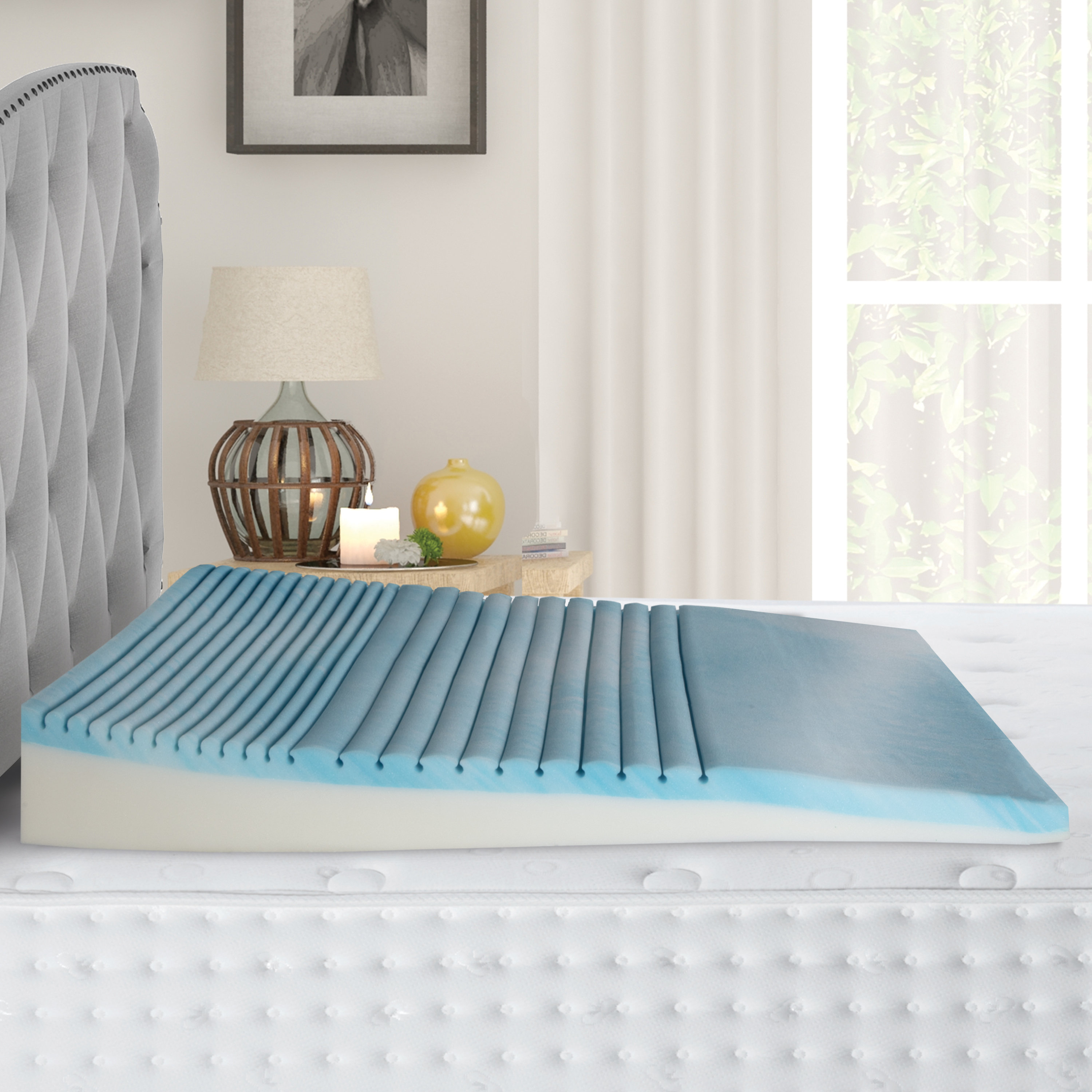The Boyd Specialty Inclined Sloped Mattress Topper Twin Snoring Relief Pad 