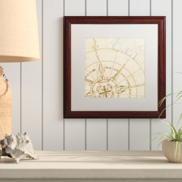 Breakwater Bay Coast To Coast Sepia Iii Framed Painting Print