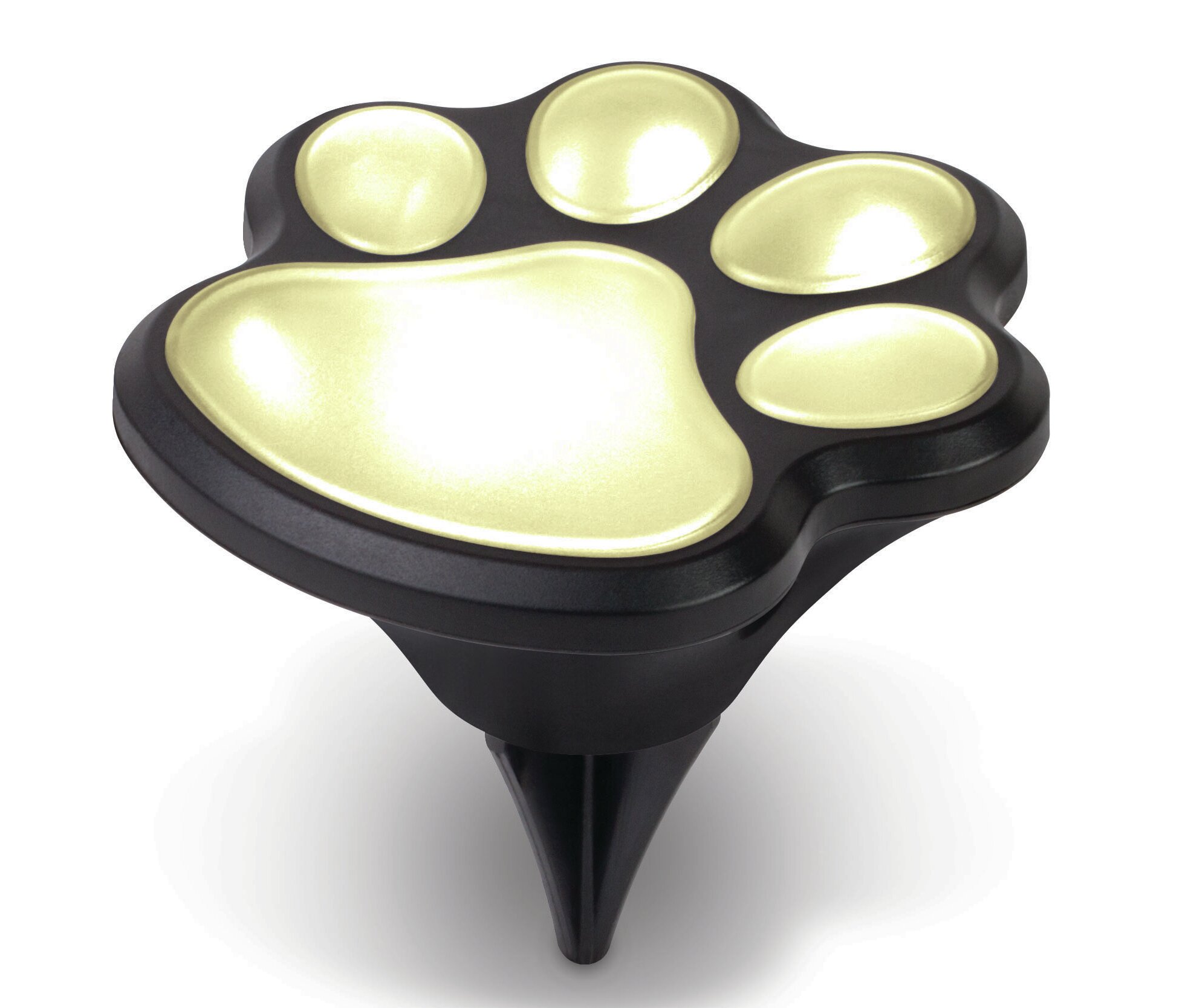 paw print solar garden lights