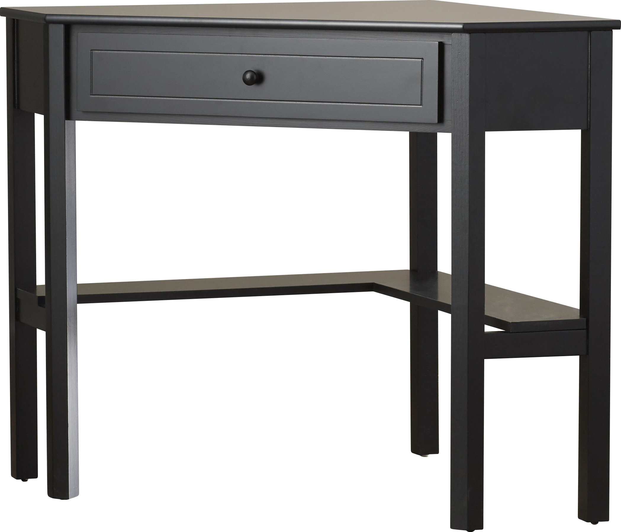 Andover Mills Anka 1 Drawer Corner Writing Desk Reviews Wayfair
