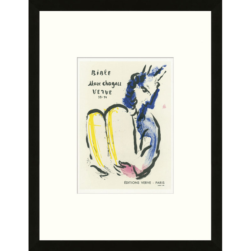 School of Paris 'Bible Verve Paris 1956' by Marc Chagall Framed Lithograph