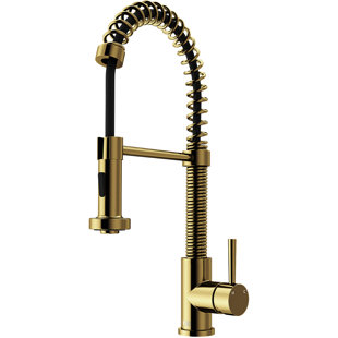 Modern Contemporary Brushed Gold Kitchen Faucet Allmodern