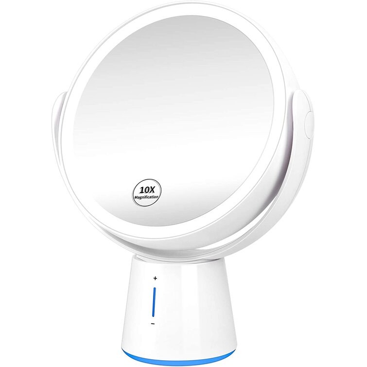 3X LED Magnifying Makeup Mirrors Bathroom Double-Side Battery-Operated Mirror