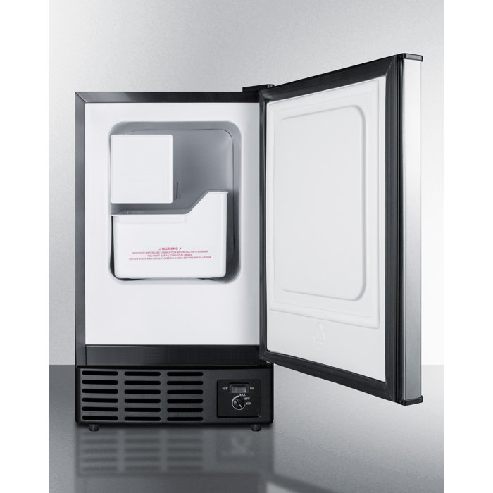 Summit Appliance Summit 15/" 12 lb Daily Production Built-In Ice Maker