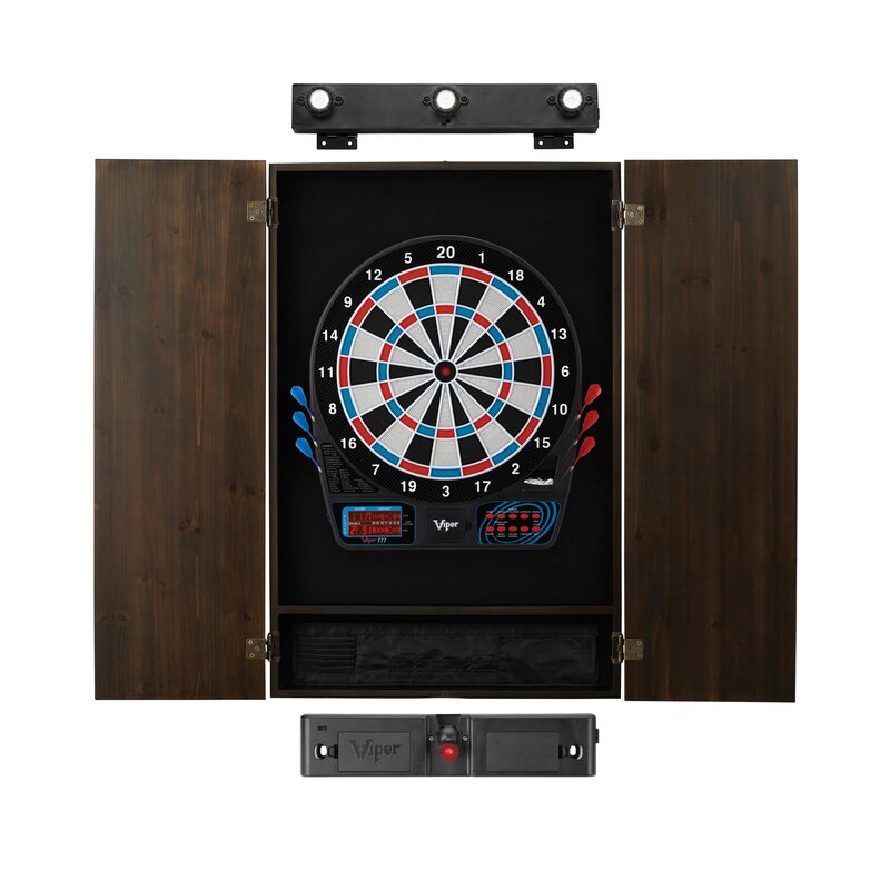 electronic dart board cabinet