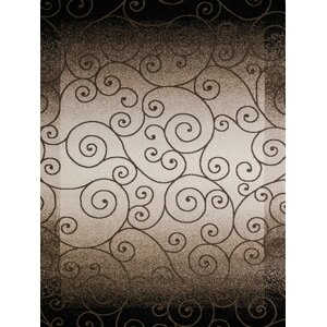 China Garden Verdi Beige/Brown/Black Area Rug