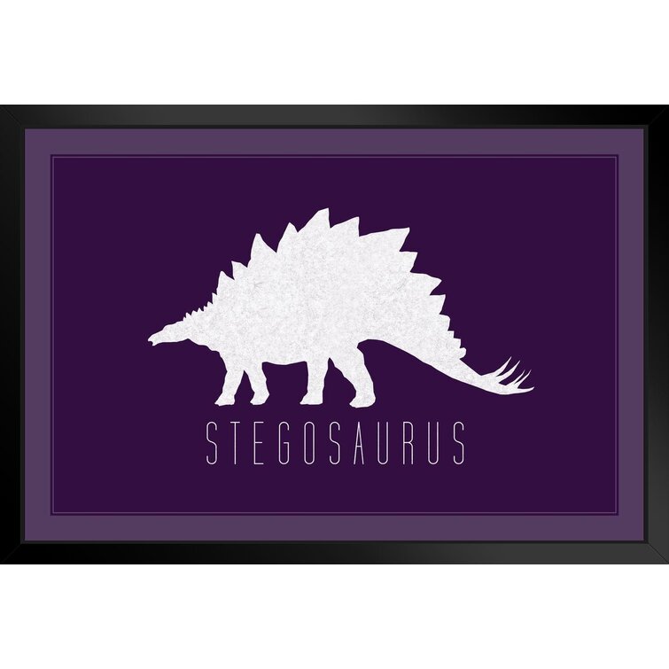 Stegosaurus Dinosaur For Kids Room SINGLE CANVAS WALL ART Picture Print