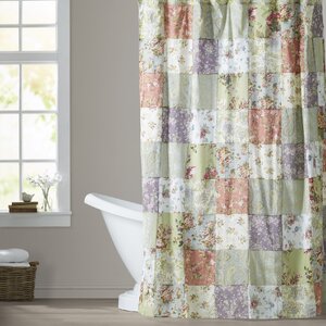 Bauer Patchword Cotton Shower Curtain