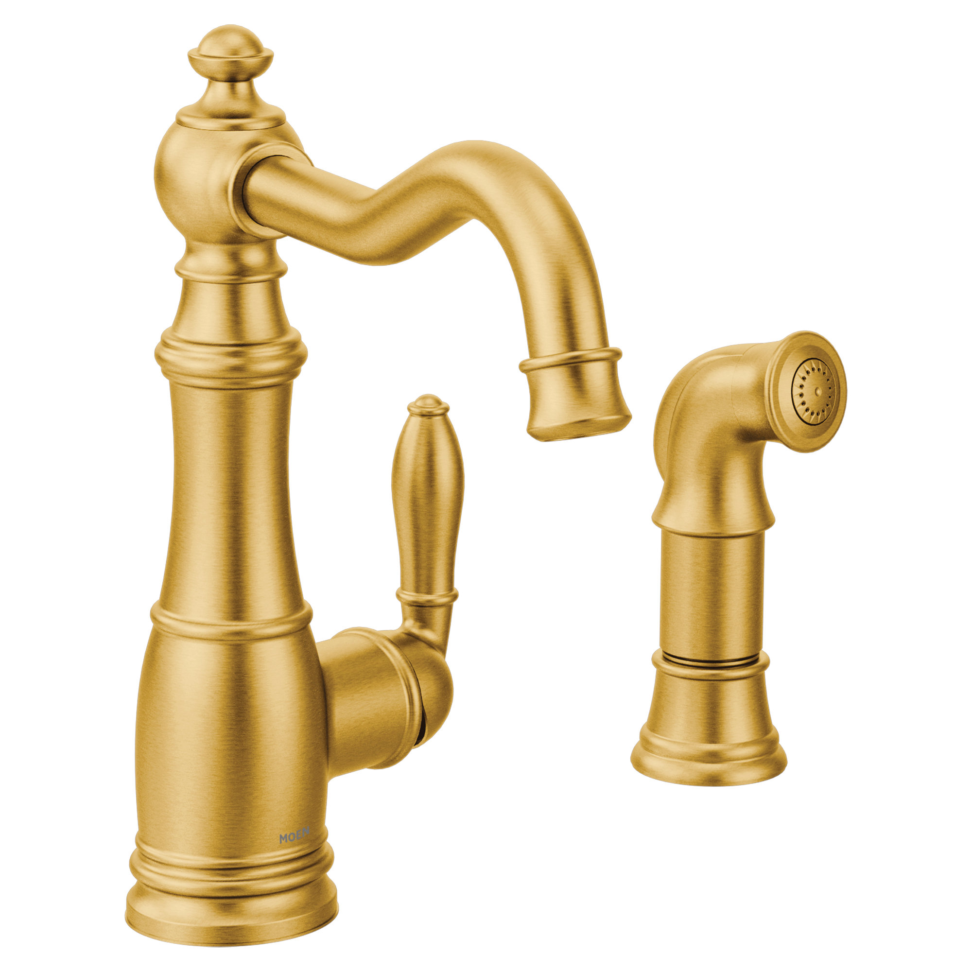 S72101orb Srs Moen Weymouth Single Handle Kitchen Faucet With Side