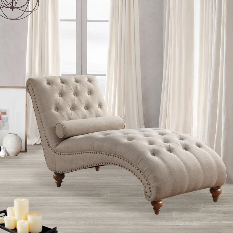 tufted chaise