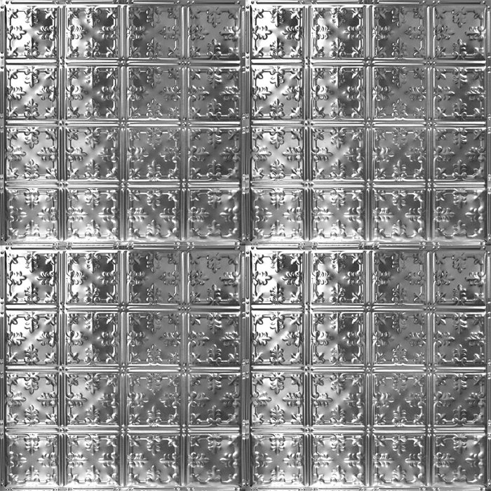 Tin 2 Ft X 2 Ft Nailed Up Ceiling Tile In Brushed Satin Nickel