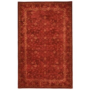 Adella Hand-Tufted Red Area Rug