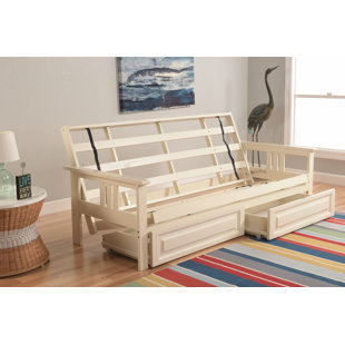 Leavittsburg Futon Frame with Drawers by Red Barrel Studio