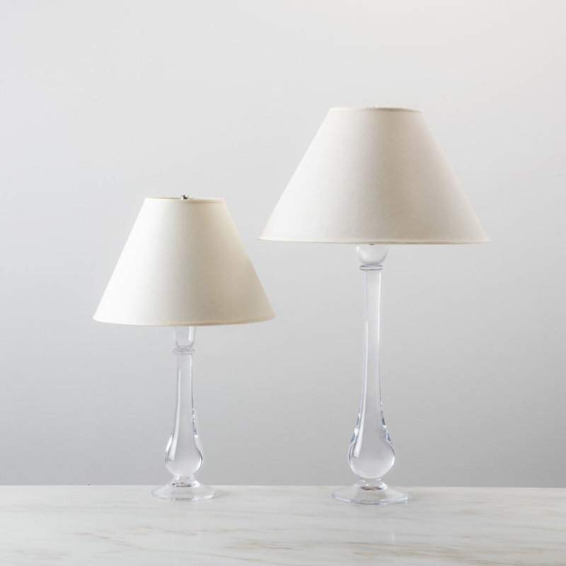 tall glass lamp base