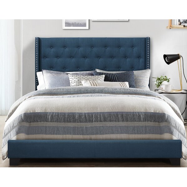 Greyleigh™ Aadvik Tufted Upholstered Low Profile Standard Bed & Reviews ...