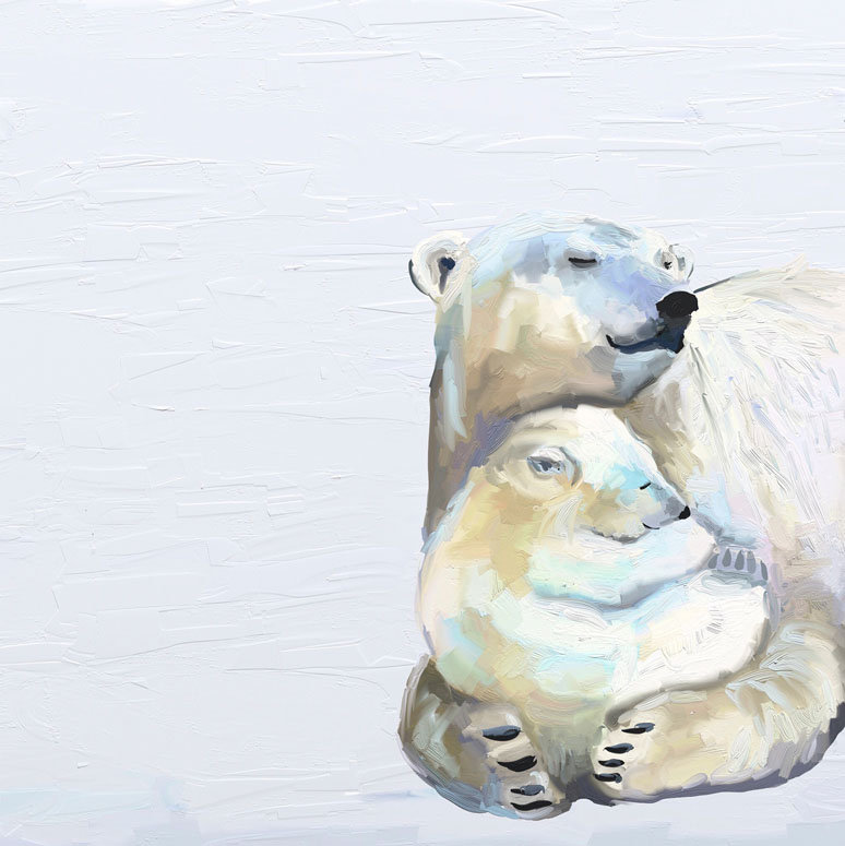 Harriet Bee Kristi You And Me Polar Bears Canvas Art Wayfair