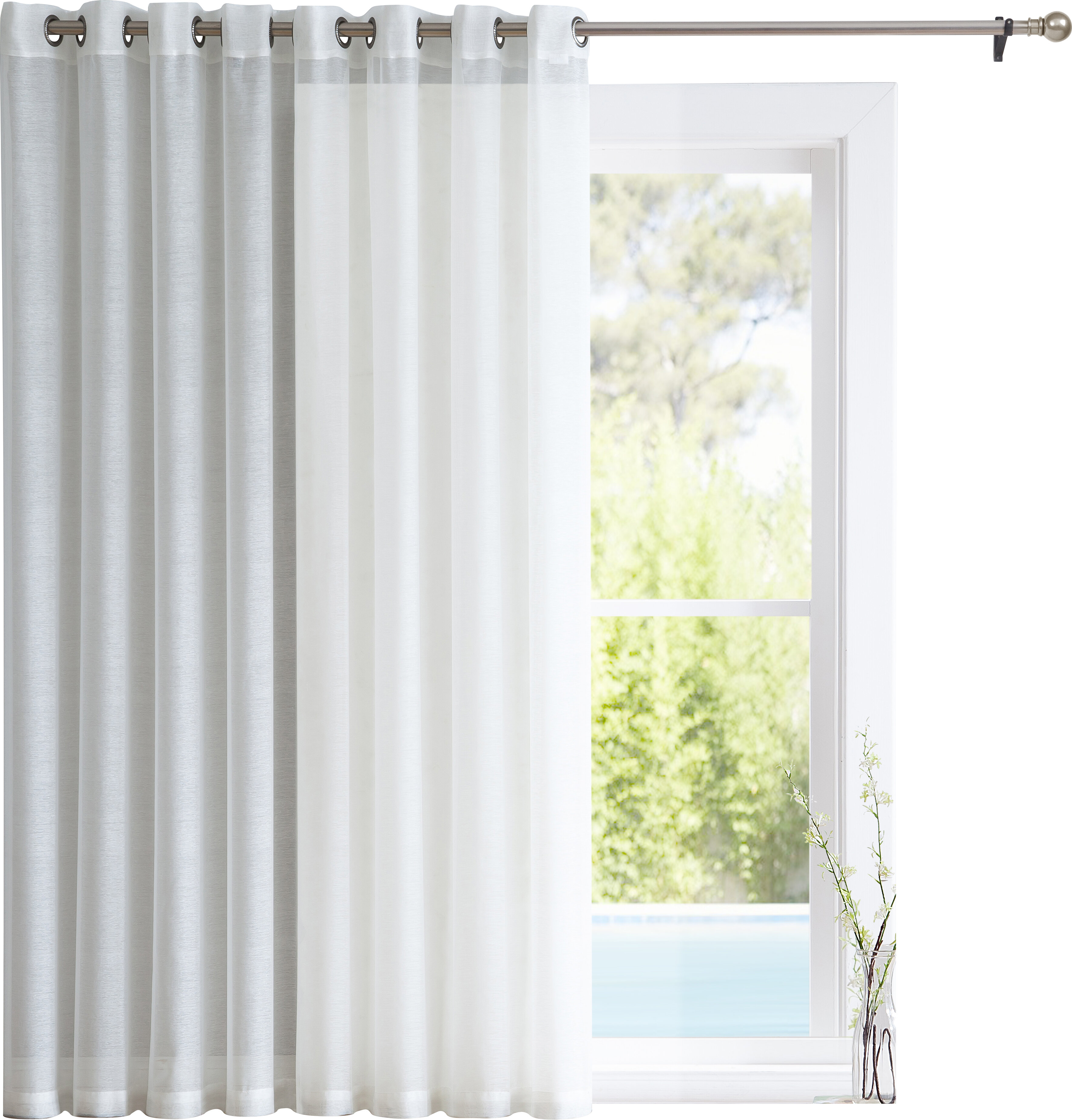 Zipcode Design Lenwood Patio Door Solid Sheer Grommet Single