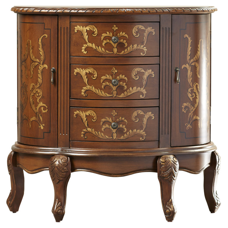 Darby Home Co Stokes 3 Drawer And 2 Door Accent Cabinet Reviews Wayfair