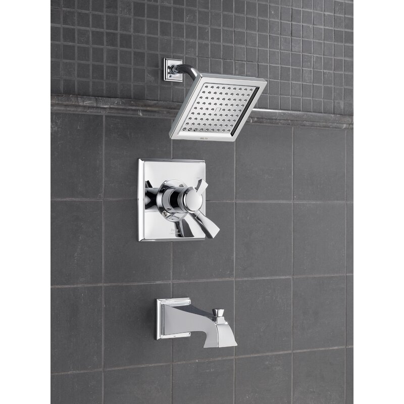 T17451 Sp Rb Delta Dryden Diverter Tub And Shower Faucet With