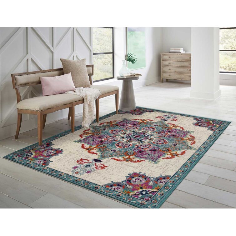 ALAZA Non-Slip Area Rugs Home Decor Stylish Floral Emerald Green Floor Mat Living Room Bedroom Carpets Doormats 60 x 39 inches 