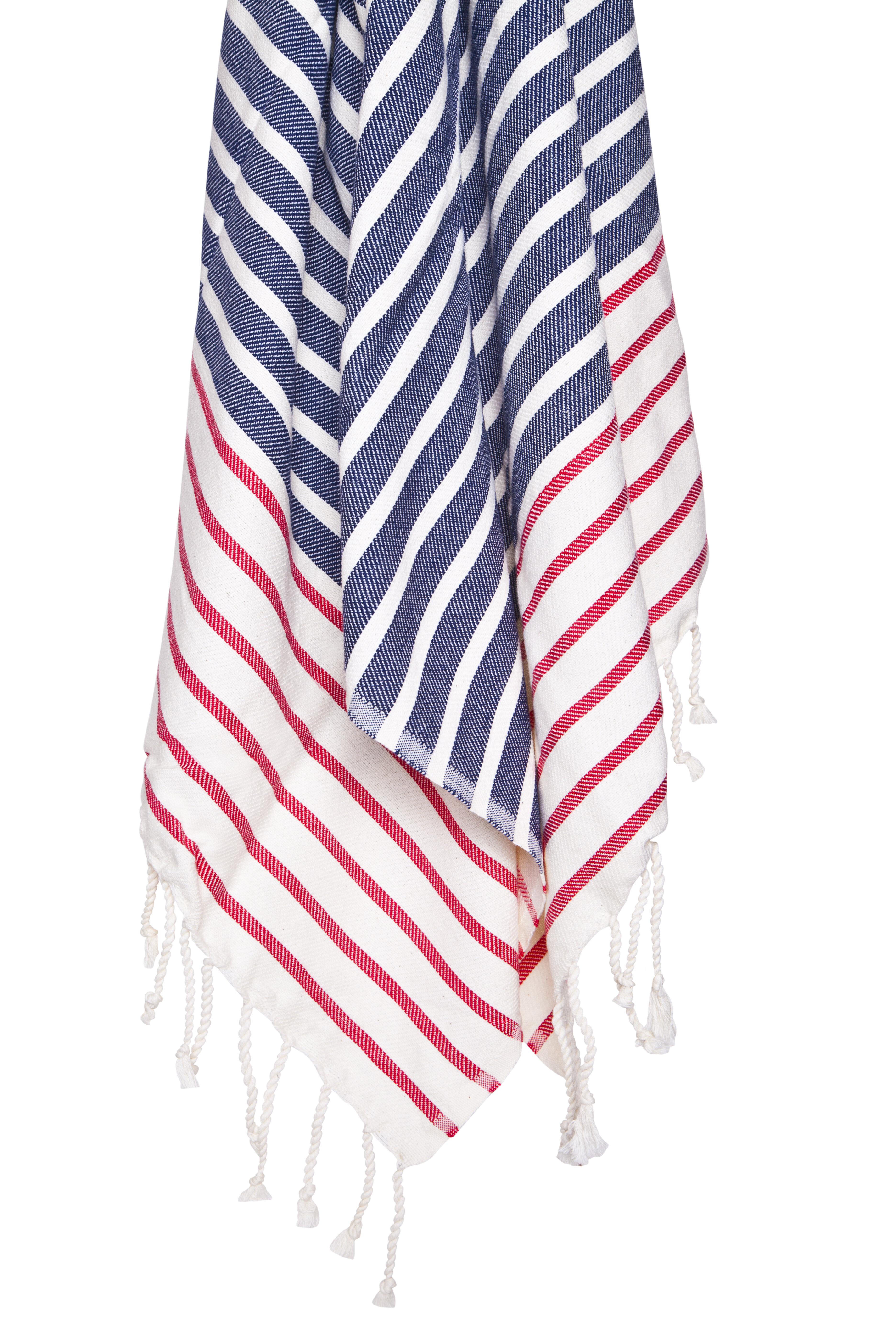 40x70 Red and white Turkish cotton beach towel