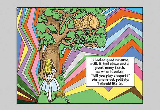 Buyenlarge Alice In Wonderland Alice And The Cheshire Cat By
