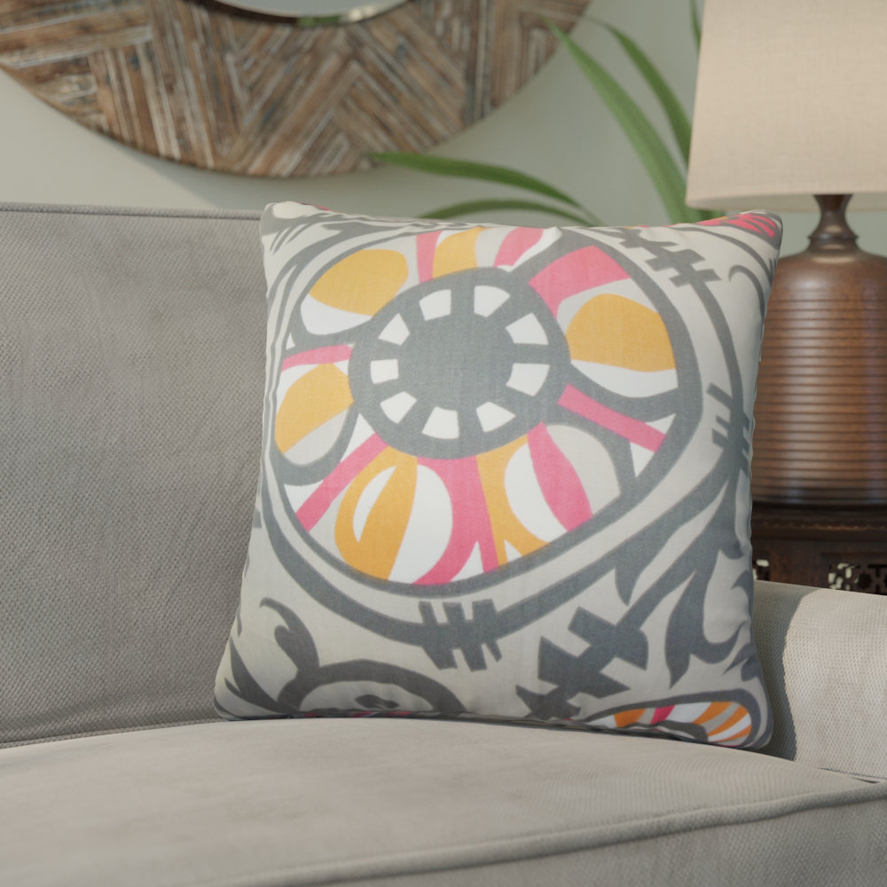 Bloomsbury Market Wickson Modern Geometric Cotton Throw Pillow