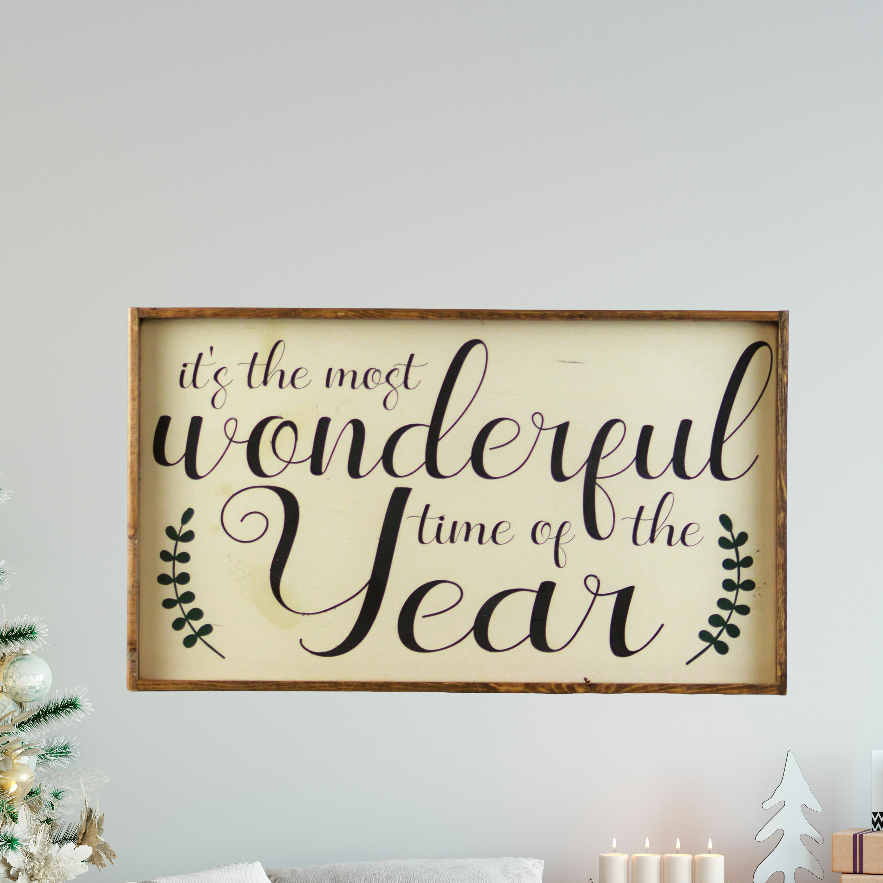 The Holiday Aisle It S The Most Wonderful Time Of The Year Sign Wayfair Ca