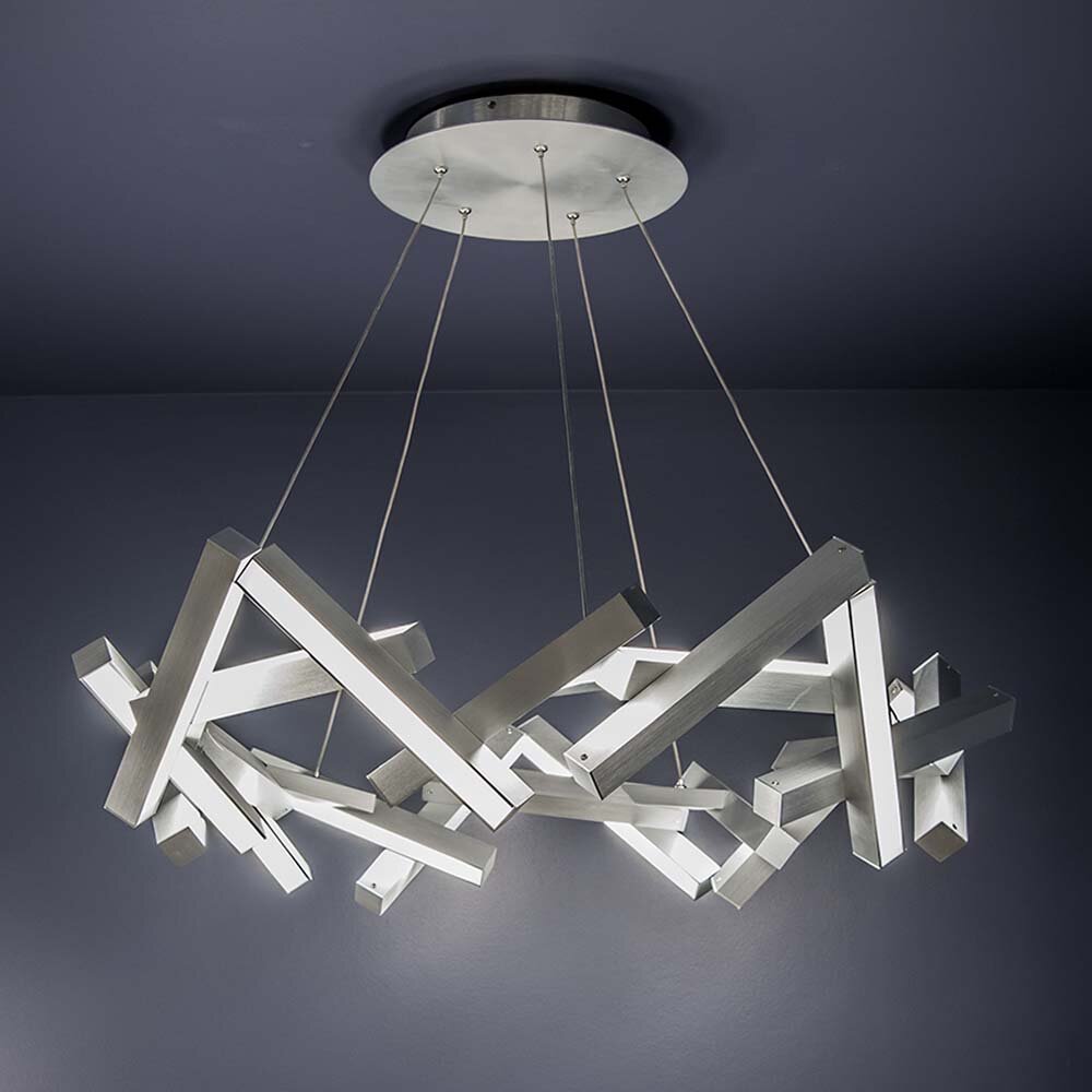 modern forms stacked chandelier