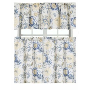 Emmett Floral Chic Kitchen Curtain