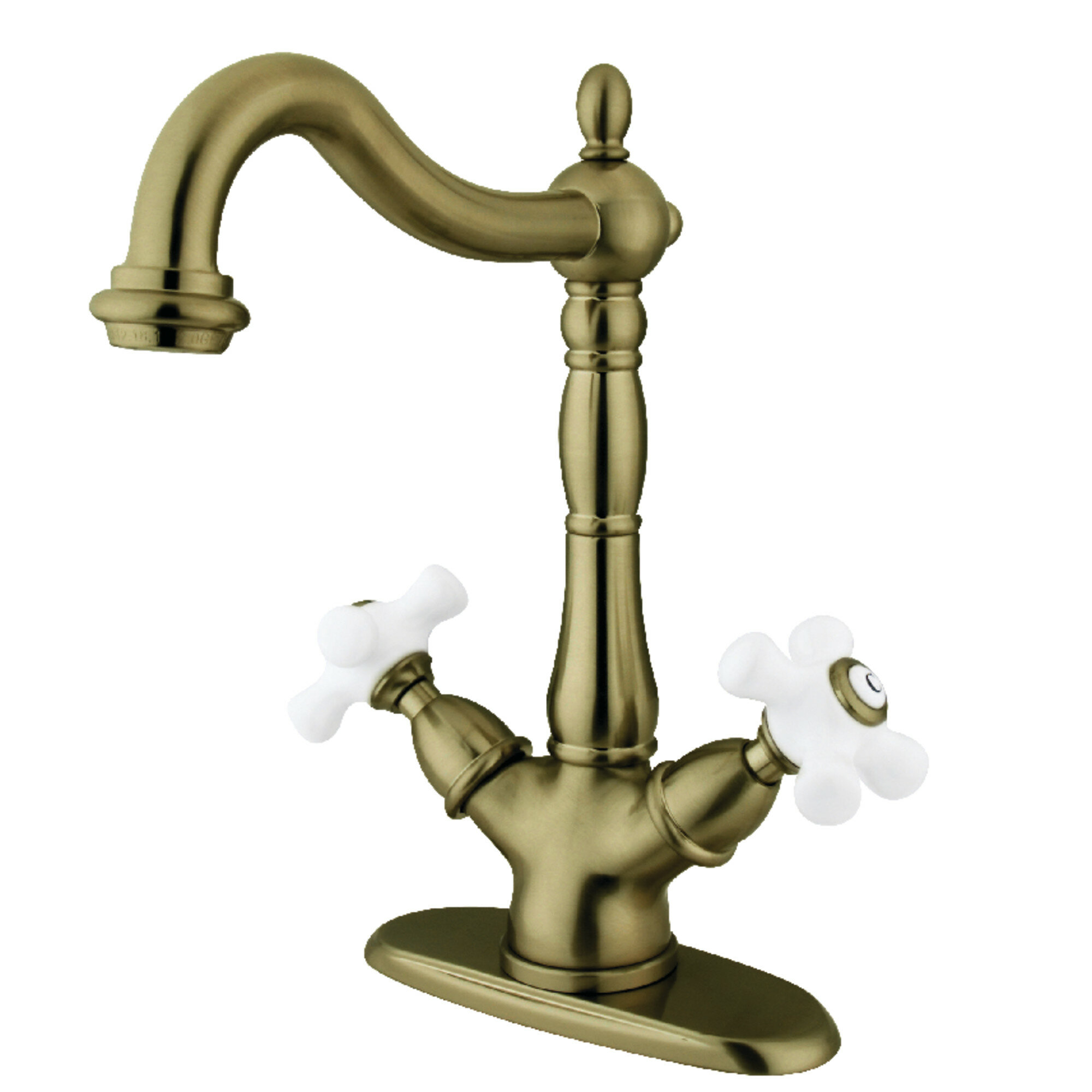 Kingston Brass Heritage Centerset Vessel Sink Bathroom Faucet